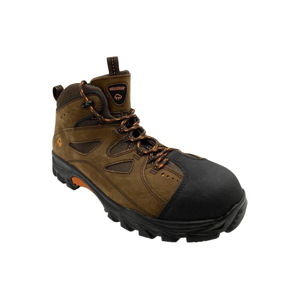 Wolverine Men's Hudson Steel Toe Work Boots Brown - Medium
